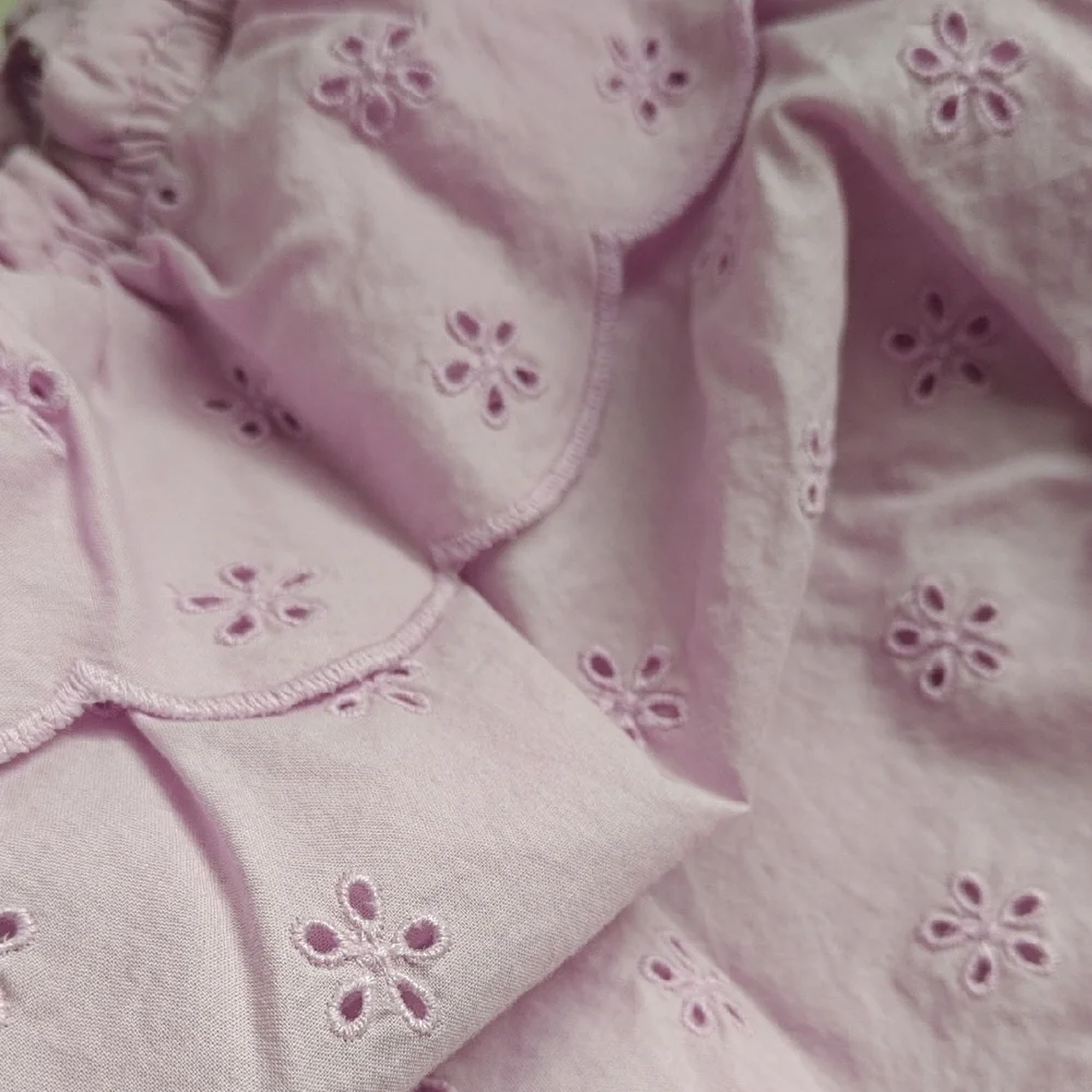 GAP Lilac Eyelet Ruffle Romper - Picture 4 of 4